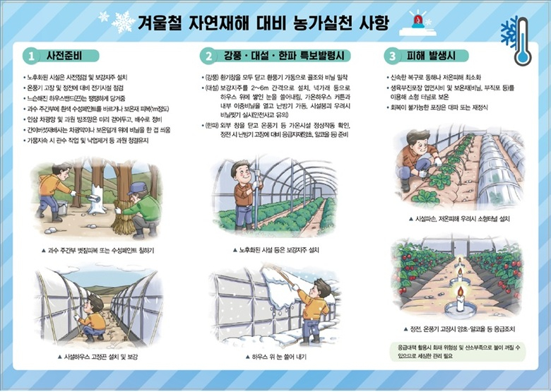 겨울철 자연재해 대비 농작물 및 시설물 관리요령(리플릿) 이미지 2