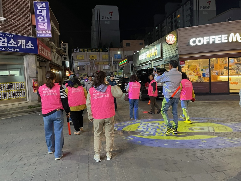 영암 민·관·경, 여성안심귀갓길 합동 모니터링 실시 이미지 1
