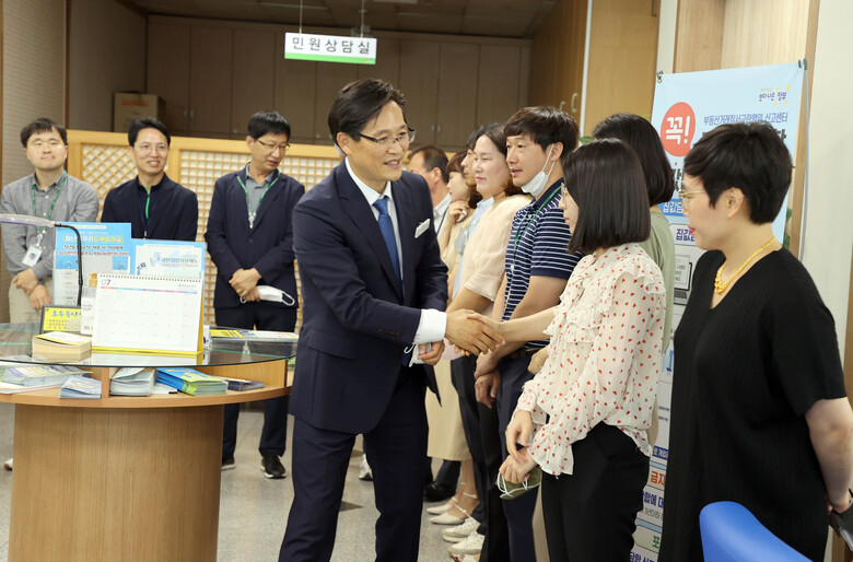 군청 실과 방문  이미지 1