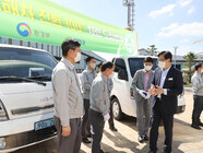 현대삼호중공업 친환경차량 도입행사 참석