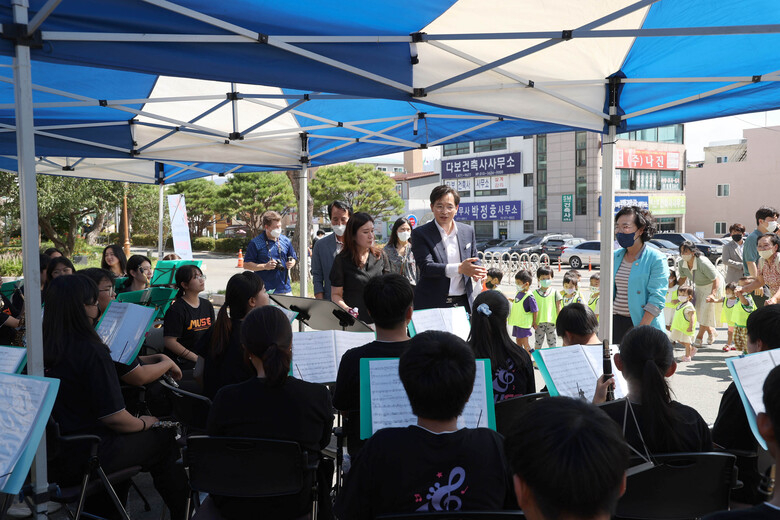 신북중학교 뮤즈 윈드 오케스트라 공연 관람 이미지 1