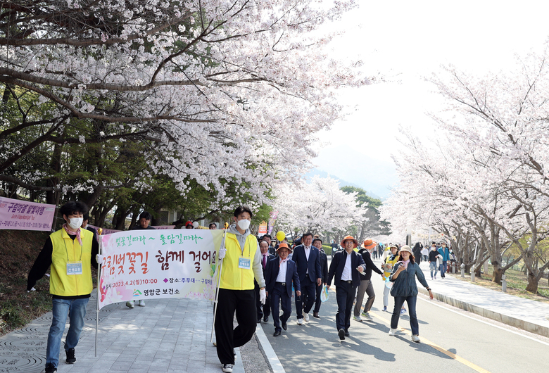봄,마중 구림 벚꽃길 걷기 이미지 2