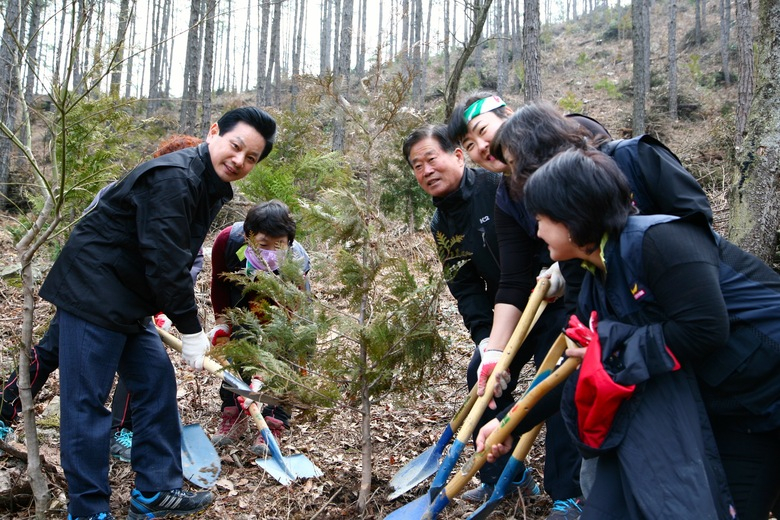 영암군, 군유림에서 나무심기 행사개최 이미지 2