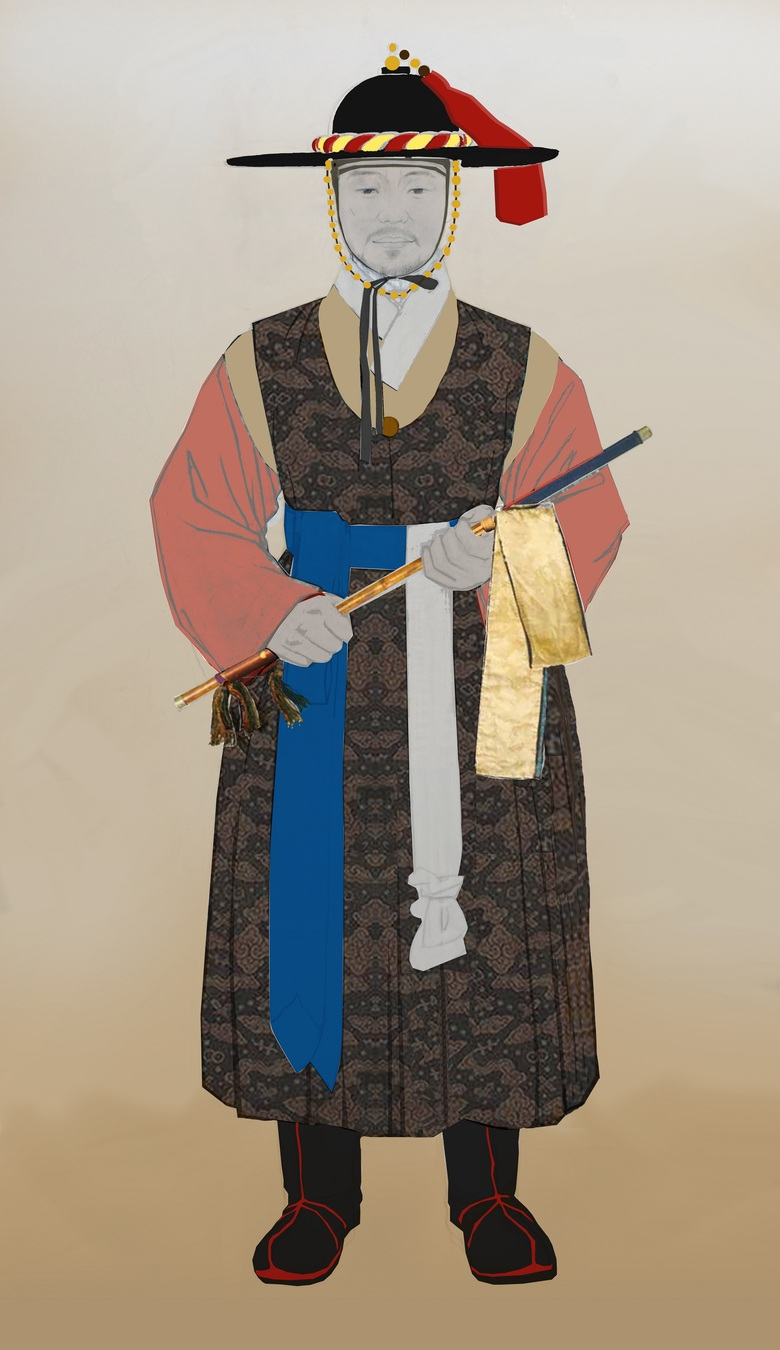 조선 첫 의병장 양달사 장군, 정부표준영정 초본 제작 이미지 1